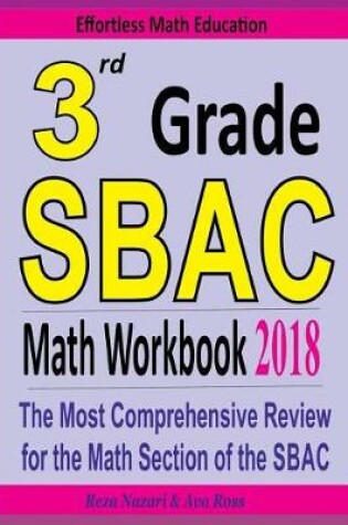 Cover of 3rd Grade Sbac Math Workbook 2018