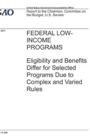 Cover of Federal Low-Income Programs