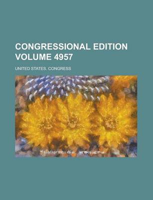 Book cover for Congressional Edition Volume 4957