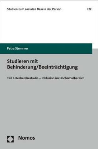 Cover of Studieren Mit Behinderung/Beeintrachtigung