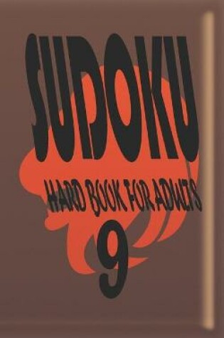 Cover of sudoku hard book for adults 9
