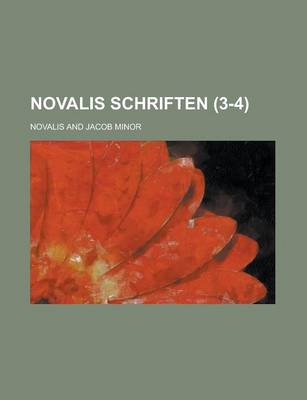 Book cover for Novalis Schriften (3-4 )