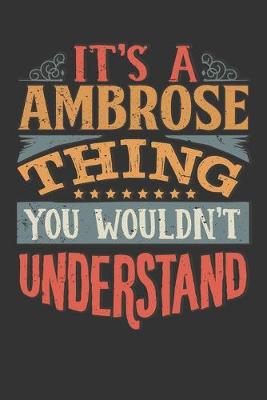 Book cover for Its A Ambrose Thing You Wouldnt Understand