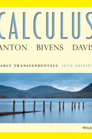 Cover of Calculus Early Transcendentals 10E