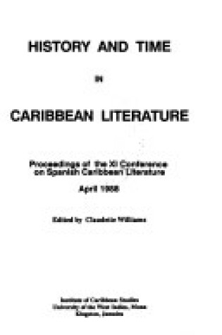 Cover of History and Time in Carib. Lit.