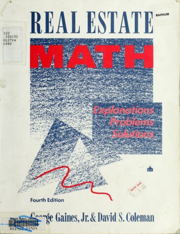 Book cover for Real Estate Maths