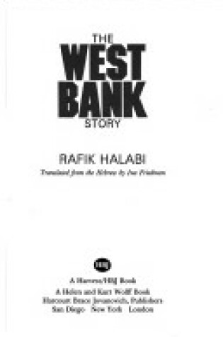 Cover of West Bank Story P