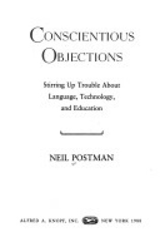 Cover of Conscientious Objections