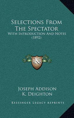 Book cover for Selections from the Spectator