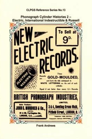 Cover of Phonograph Cylinder Histories