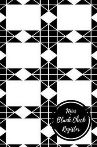 Cover of Mini Blank Check Register