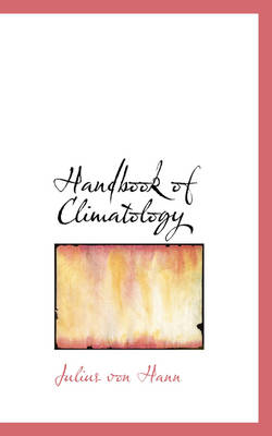 Book cover for Handbook of Climatology