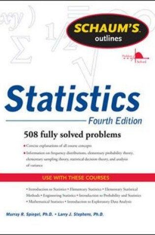 Cover of Schaums Outline of Statistics, Fourth Edition