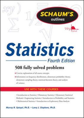 Book cover for Schaums Outline of Statistics, Fourth Edition