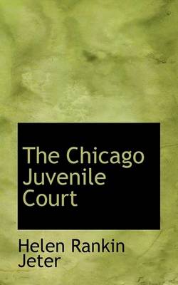 Book cover for The Chicago Juvenile Court