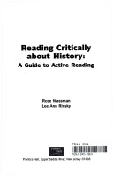 Book cover for Reading Critically About History