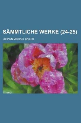 Cover of Sammtliche Werke (24-25 )