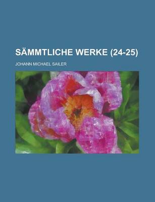 Book cover for Sammtliche Werke (24-25 )