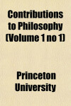 Book cover for Contributions to Philosophy