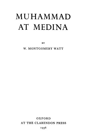 Cover of Muhammad at Medina