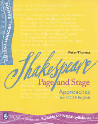 Cover of Shakespeare: Page and Stage Student's Book