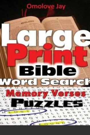 Cover of Large Print Bible Word Search Memory Verses Puzzles