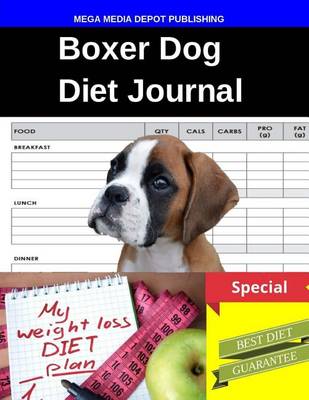 Book cover for Boxer Dog Diet Journal