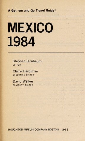 Book cover for Mexico-1984