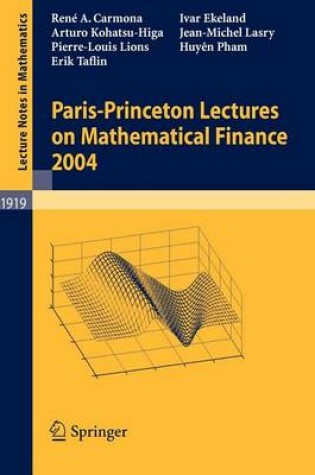 Cover of Paris-Princeton Lectures on Mathematical Finance 2004