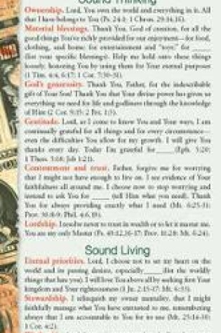 Cover of Scriptural Prayers for Your Finances (pack of 50)