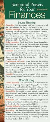 Book cover for Scriptural Prayers for Your Finances (pack of 50)