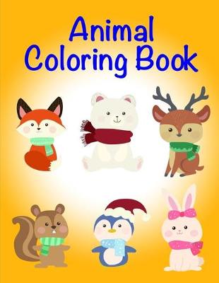 Book cover for Animal Coloring Book
