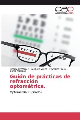 Book cover for Guión de prácticas de refracción optométrica.