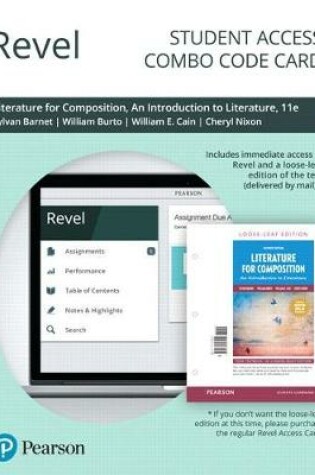 Cover of Revel for Literature for Composition