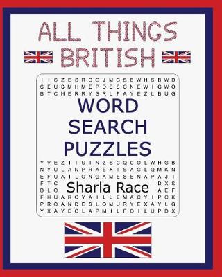 Book cover for All Things British Word Search Puzzles