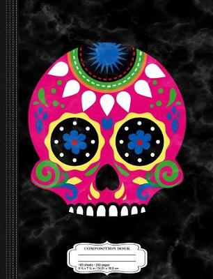 Book cover for Pink Sugar Skull Composition Notebook