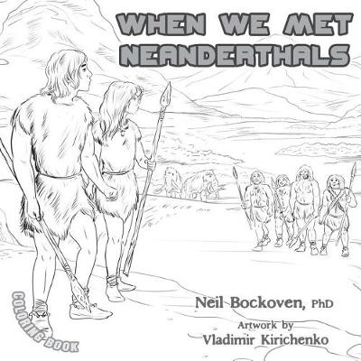Book cover for When We Met Neanderthals - Coloring Book