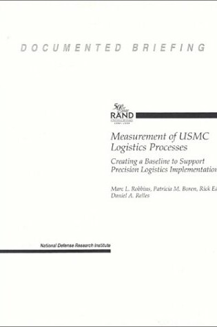 Cover of Measurement of USMC Logistics Processes