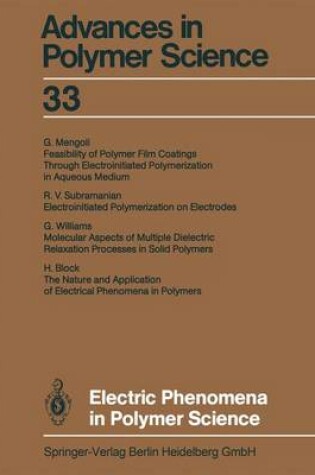 Cover of Electric Phenomena in Polymer Science
