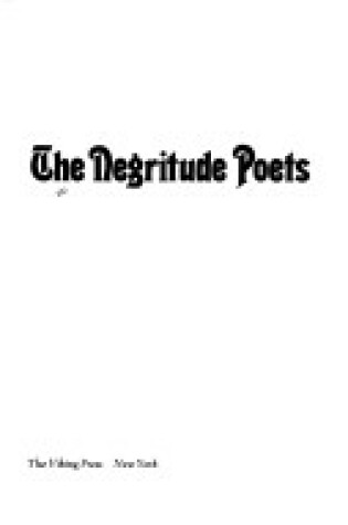 Cover of The Negritude Poets