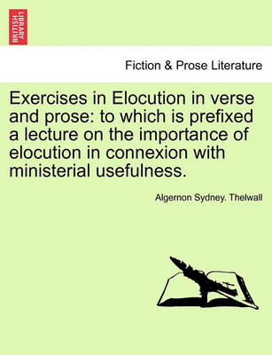 Book cover for Exercises in Elocution in Verse and Prose