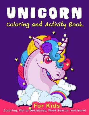 Book cover for Unicorn Coloring Activity Book for Kids