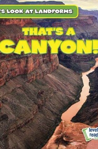 Cover of That's a Canyon!