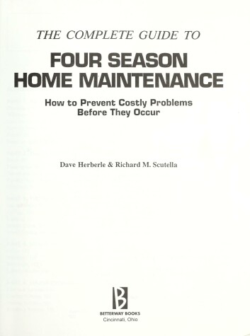 Book cover for The Complete Guide to Four Season Home Maintenance