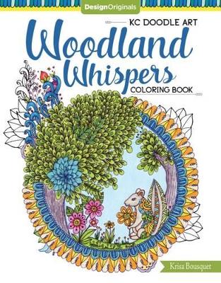 Book cover for KC Doodle Art Woodland Whispers Coloring Book