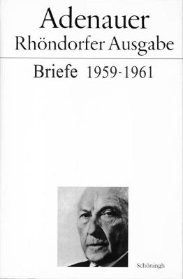 Book cover for Adenauer Briefe 1959-1961