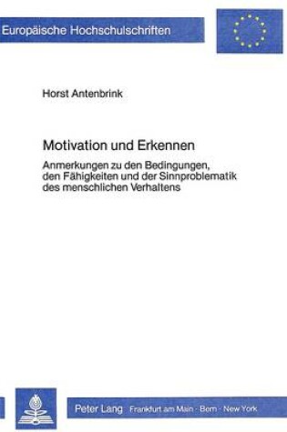 Cover of Motivation Und Erkennen