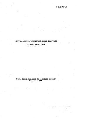 Book cover for Fiscal Year 1994