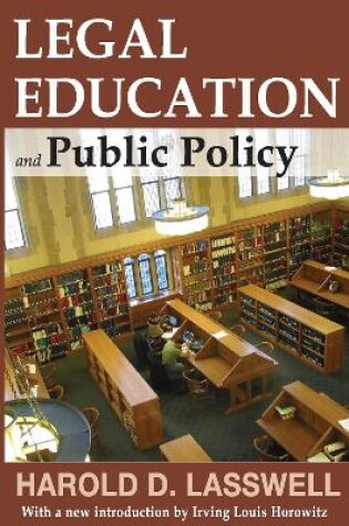 Cover of Legal Education and Public Policy