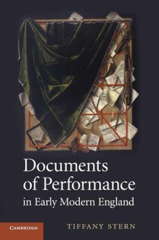 Cover of Documents of Performance in Early Modern England